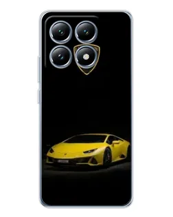 Чохол для Xiaomi 14T з картинкою «Lamborghini жовтий акцент»