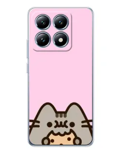 Чохол для Xiaomi 14T з картинкою «Pusheen та печиво»
