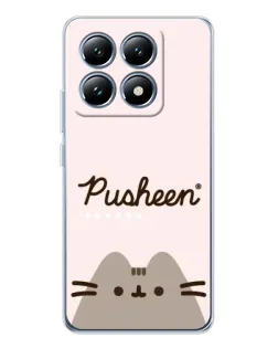 Чохол для Xiaomi 14T з картинкою «Pusheen логотип»