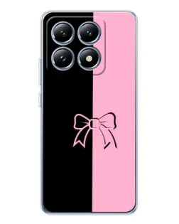 Чехол для Xiaomi 14T с картинкой «Половинки банта»