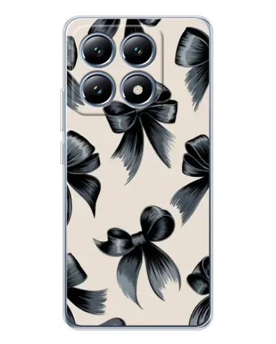 Чехол для Xiaomi 14T с картинкой «Банты Coquette»