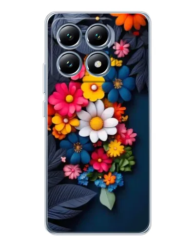 Чехол для Xiaomi 14T с картинкой «Цветочная феерия»