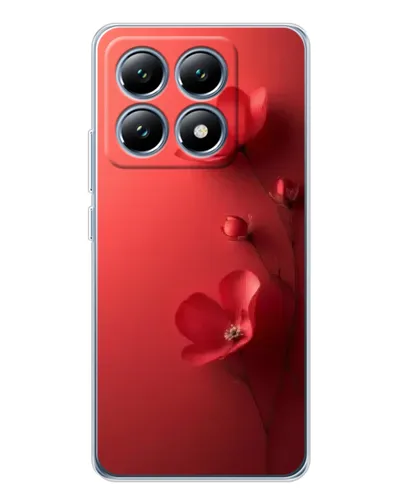 Чехол для Xiaomi 14T с картинкой «Маковые соцветия»