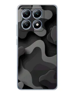 Чохол для Xiaomi 14T з картинкою «Темний абстрактний камуфляж»