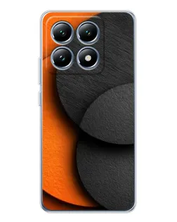 Чохол для Xiaomi 14T з картинкою «Геометрія помаранчевих кіл»
