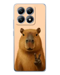 Чохол для Xiaomi 14T з картинкою «Капібара вікторія»
