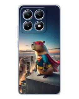Чохол для Xiaomi 14T з картинкою «Капі-мен супергерой»