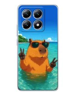 Чохол для Xiaomi 14T з картинкою «Морська капібара»