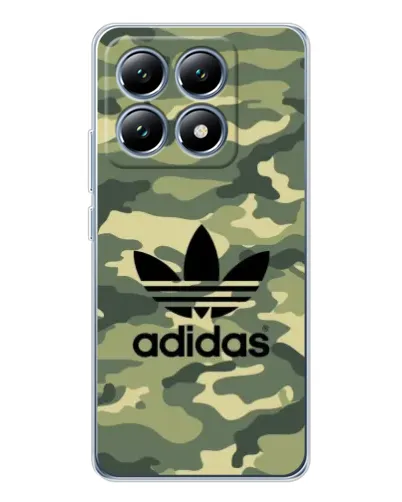 Чехол для Xiaomi 15 Pro с картинкой «Милитари стиль Adidas»