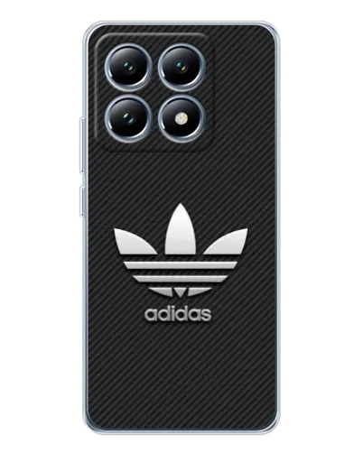 Чехол для Xiaomi 15 Pro с картинкой «Adidas Карбоновая текстура»