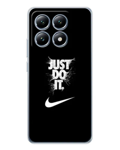 Чехол для Xiaomi 15 Pro с картинкой «Текстовый принт Nike»