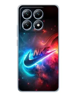 Чехол для Xiaomi 15 Pro с картинкой «Огненный логотип Nike»