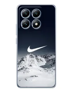 Чехол для Xiaomi 15 Pro с картинкой «Nike — зимние горы»