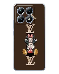 Чехол для Xiaomi 15 Pro с картинкой «LV и Микки Маус»