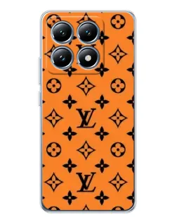 Чехол для Xiaomi 15 Pro с картинкой «Оранжевый стиль LV»