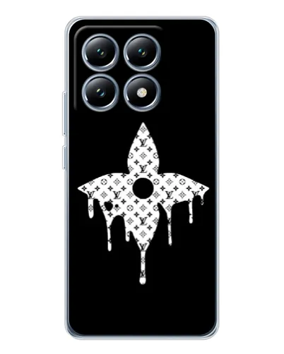 Чехол для Xiaomi 15 Pro с картинкой «Цветочная монограмма»