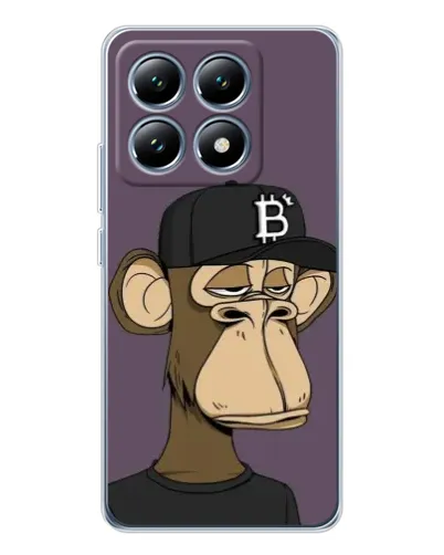 Чехол для Xiaomi 15 Pro с картинкой «Bored Ape в кепке»