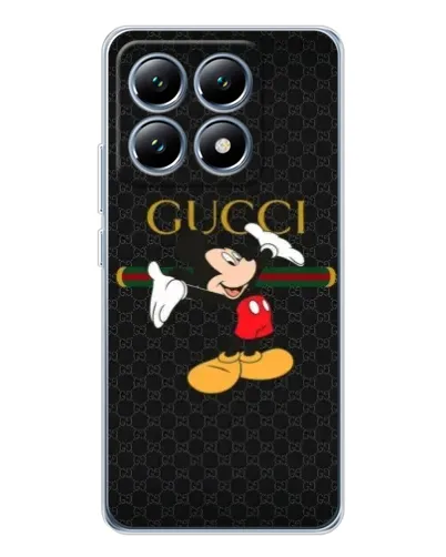 Чехол для Xiaomi 15 Pro с картинкой «Микки Маус Gucci»