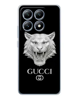 Чохол для Xiaomi 15 Pro з картинкою «Gucci — срібний лев» Чохол для Xiaomi 15 Pro з картинкою «Gucci — срібний лев»
