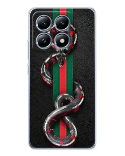 Чохол для Xiaomi 15 Pro з картинкою «Gucci — змія на смузі» Чохол для Xiaomi 15 Pro з картинкою «Gucci — змія на смузі»