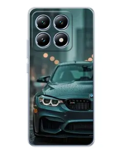 Чехол для Xiaomi 15 Pro с картинкой «BMW в огнях города»