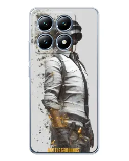 Чехол для Xiaomi 15 Pro с картинкой «PUBG — боец в пыли»