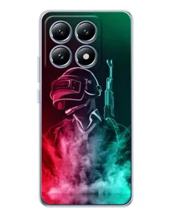 Чехол для Xiaomi 15 Pro с картинкой «PUBG — огненный воин»