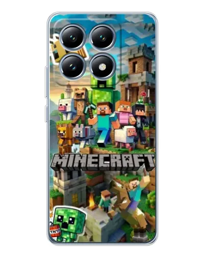 Чехол для Xiaomi 15 Pro с картинкой «Замок Minecraft»