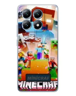 Чехол для Xiaomi 15 Pro с картинкой «Minecraft герои игры»