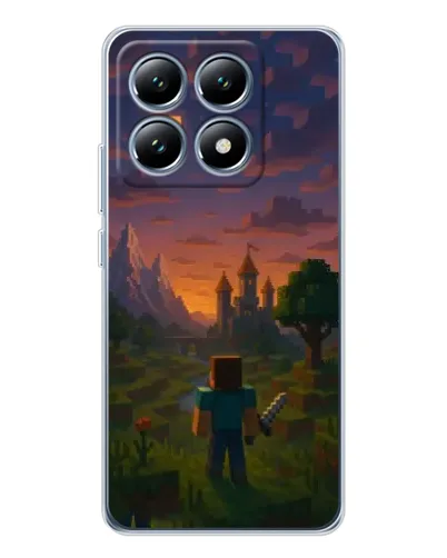 Чехол для Xiaomi 15 Pro с картинкой «Стив у башни»