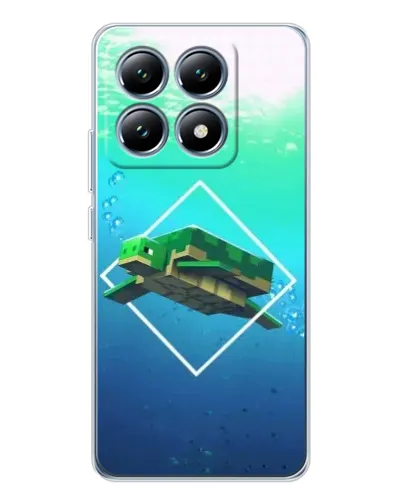 Чехол для Xiaomi 15 Pro с картинкой «Черепаха Minecraft»