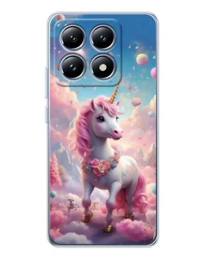 Чехол для Xiaomi 15 Pro с картинкой «Единорог среди облаков»