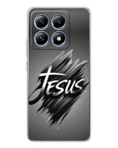 Чехол для Xiaomi 15 Pro с картинкой «Надпись Jesus Graffiti»
