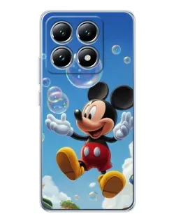 Чехол для Xiaomi 15 Pro с картинкой «Mickey и мыльные пузыри» Чехол для Xiaomi 15 Pro с картинкой «Mickey и мыльные пузыри»