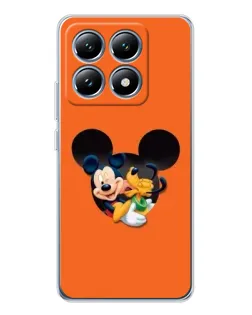 Чехол для Xiaomi 15 Pro с картинкой «Сердце Микки Минни»