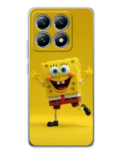 Чехол для Xiaomi 15 Pro с картинкой «Позитивный Губка Боб»