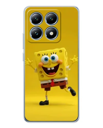 Чехол для Xiaomi 15 Pro с картинкой «Позитивный Губка Боб»