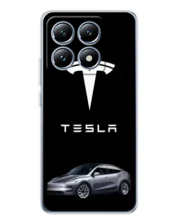 Чехол для Xiaomi 15 Pro с картинкой «Tesla Model Y»