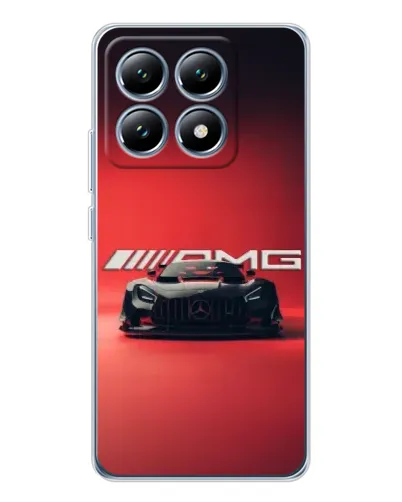Чехол для Xiaomi 15 Pro с картинкой «Mercedes AMG — красная линия»
