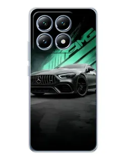 Чехол для Xiaomi 15 Pro с картинкой «Темный Mercedes AMG»