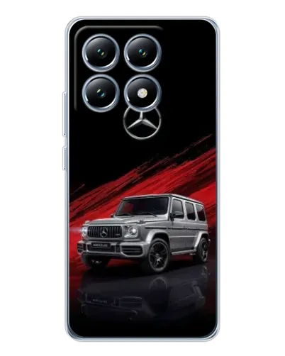 Чехол для Xiaomi 15 Pro с картинкой «Mercedes G-Class красный»