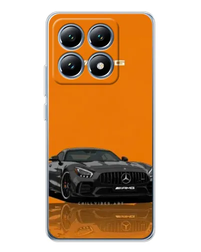 Чехол для Xiaomi 15 Pro с картинкой «Оранжевый Mercedes AMG»