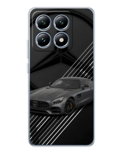 Чехол для Xiaomi 15 Pro с картинкой «Mercedes AMG — графика»