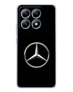 Чехол для Xiaomi 15 Pro с картинкой «Mercedes классический лого»