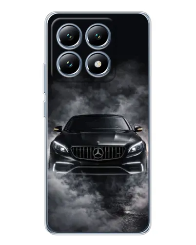 Чехол для Xiaomi 15 Pro с картинкой «Mercedes в дыму»