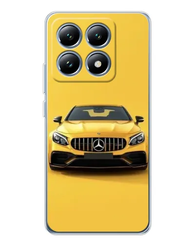 Чехол для Xiaomi 15 Pro с картинкой «Желтый Mercedes GT»