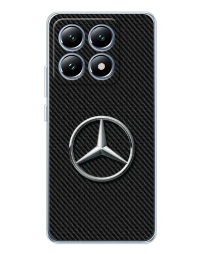 Чехол для Xiaomi 15 Pro с картинкой «Карбоновый Mercedes стиль»