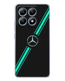 Чехол для Xiaomi 15 Pro с картинкой «Спортивные линии Mercedes»