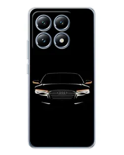 Чехол для Xiaomi 15 Pro с картинкой «Audi — ночной контур»