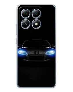 Чехол для Xiaomi 15 Pro с картинкой «Audi в неоне»
